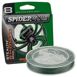 Spiderwire Hilos de Pesca Stealth Smooth 8 Moss Green 0.25 mm 150 m Trenzado Spinning Surfcasting Carpfishing