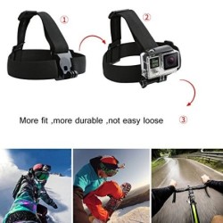 SHOOT Kit de Accesorios de Viaje al Aire Libre para GoPro Hero 8/7/6/5/5 Session/4/4 Session/3+/3 APEMAN/VICTURE/SJCAM/Xiaoyi