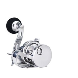 Carrete de Pesca Jigging Lento 15kg 25kg Arrastre máximo 5,2: 1 curricán de Agua Salada aleación de Aluminio Barco señuelo fu
