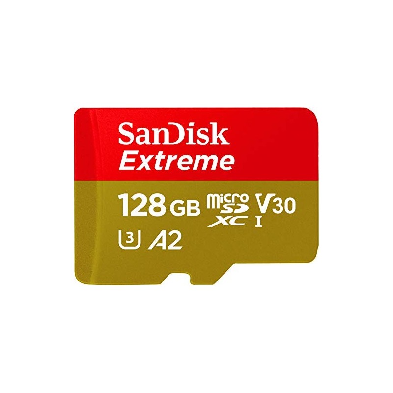 SanDisk Tarjeta microSDXC Extreme de 128 GB para juegos móviles, hasta 190 MB/s, con rendimiento de aplicaciones A2, UHS-I, C SanDisk Tarjeta microSDXC Extreme de 128 GB para juegos móviles, hasta 190 MB/s, con rendimiento de aplicaciones A2, UHS-I, C