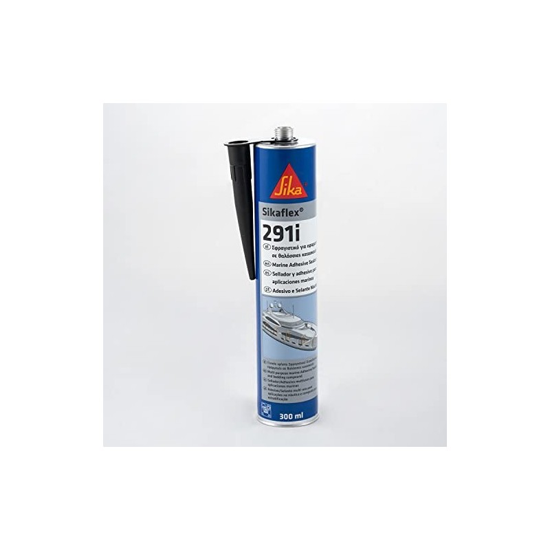 Sikaflex 291i, Negro, Sellador de poliuretano multiusos usado para aplicaciones marinas, interior y exterior, 300ml Sikaflex 291i, Negro, Sellador de poliuretano multiusos usado para aplicaciones marinas, interior y exterior, 300ml