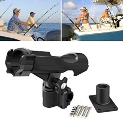 XiYee Caña de Pescar Accesorios, 2 Piezas Soporte Caña de Pescar para Kayak y Barco, Juego Multifuncional para Descanso Poste