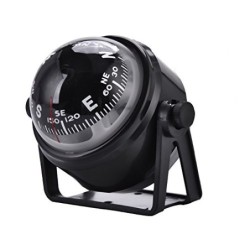 VGEBY1 Brújula para Barcos, Negro Electronic Explorer Compass Navegación Ajustable Explorer Compass Marine Compass para Barco